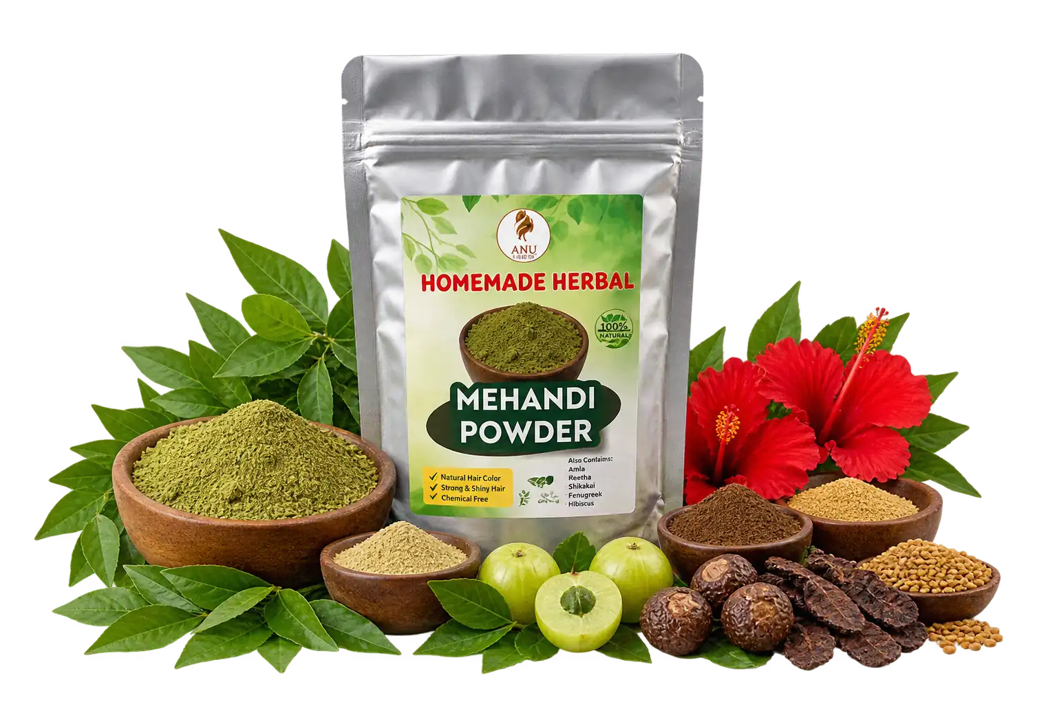 AnuHerbal Mehandi Powder